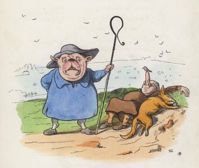 Der faule Schäfer von Charles Henry (after) Bennett