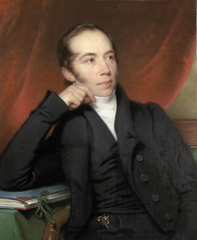 Porträt von Pieter Ernst Hendrik Praetorius, Makler, Zeichner und Maler. Vorsitzender des Vorstands des Rijksmuseums 1852-74 von Charles Howard Hodges