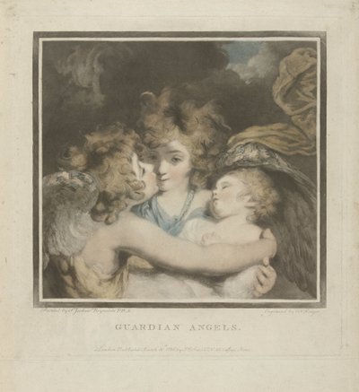 Zwei Engel und ein Kind von Charles Howard Hodges