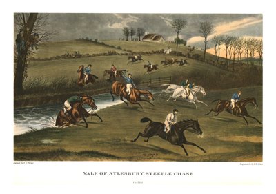 Vale of Aylesbury Steeple Chase, Platte 2, ca. 1836, ca. 1955 von Charles Hunt