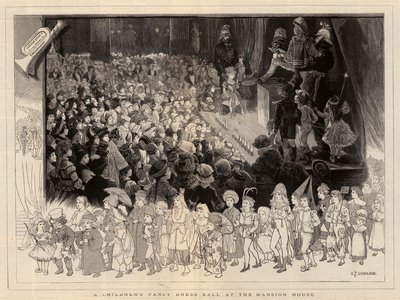 Ein Kinderkostümball im Mansion House von Charles J. Staniland