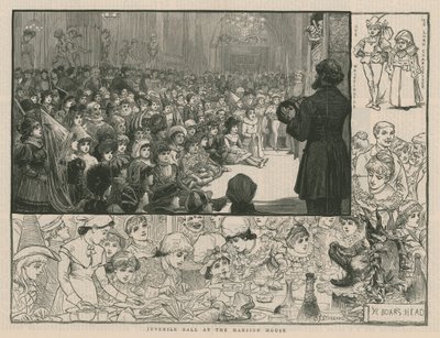 Jugendball im Mansion House (Stich) von Charles J. Staniland