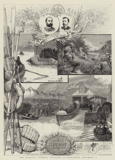 Das Rettungsboot der Radfahrer, gestartet in Hartlepool, 17. Dezember von Charles J. Staniland