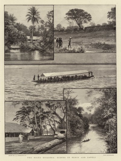 Die Niger-Katastrophe, Szenen in Benin und Sapeli von Charles J. Staniland
