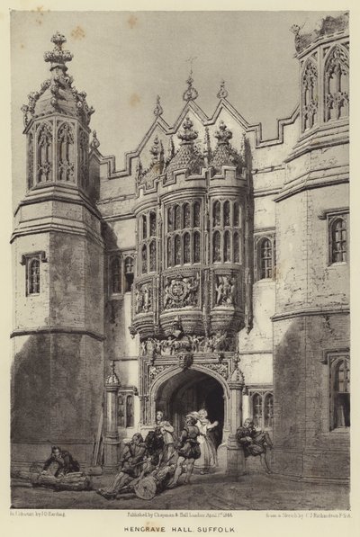 Hengrave Hall, Suffolk von Charles James Richardson