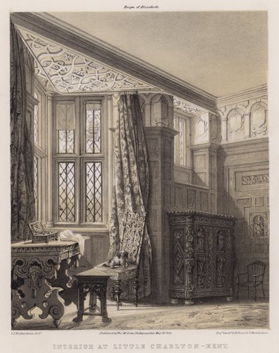 Innenraum in Little Charlton, Kent von Charles James Richardson