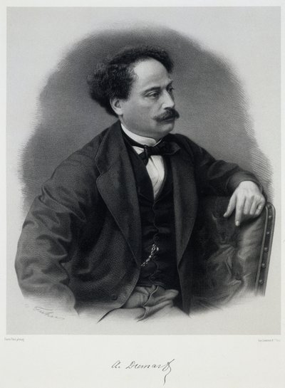 Alexandre Dumas, fils 1824-1895, Mitte des 19. Jahrhunderts von Charles Jeremie Fuhr