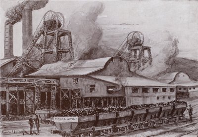 Eine walisische Kohlenmine von Charles John de (after) Lacy