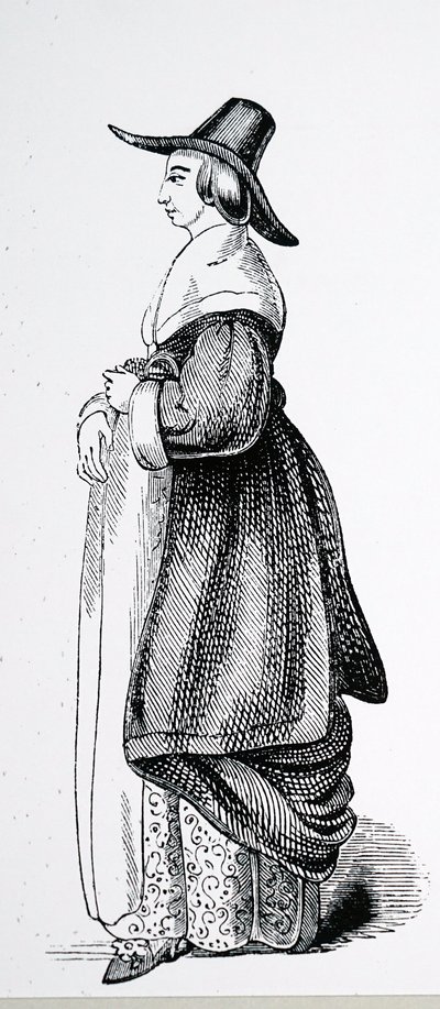 Bürgerfrau aus London in puritanischer Zeit von Charles Knight