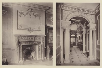 Ein Haus in Epsom, ein Kamin, der Korridor von Charles Latham