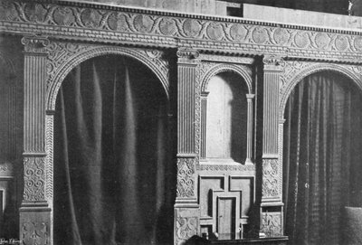 Ein Teil des Bildschirms in der Halle von Charles Latham