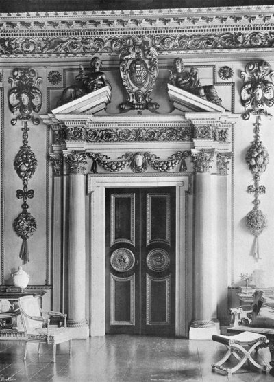 Süd-Tür im Doppelwürfel-Zimmer von Charles Latham