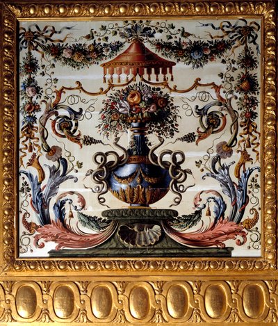 Dekoratives Paneel des Speisesaals des Schlosses von Vaux-le-Vicomte von Charles Le Brun