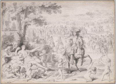 Ludwig XIV. von Venus gefangen, frühe 1670er Jahre von Charles Le Brun