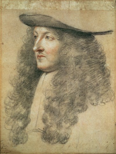 Porträtkopf von König Ludwig XIV., ca. 1663 von Charles Le Brun