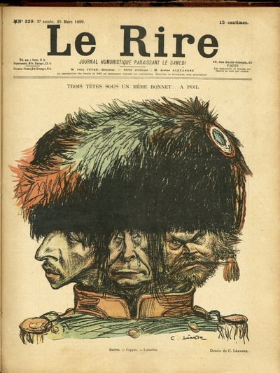 Illustration von Charles Leandre (1862-1934) für das Cover von Le Rire von Charles Leandre