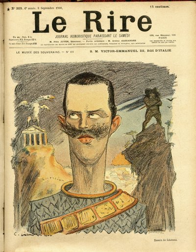 Illustration von Charles Leandre (1862-1934) für das Cover von Le Rire von Charles Leandre