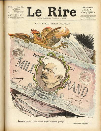 Illustration von Charles Leandre (1862-1934) für das Titelblatt von Le Rire von Charles Leandre