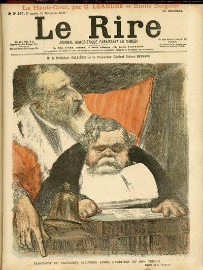 Illustration von Charles Leandre (1862-1934) für das Cover von Le Rire von Charles Leandre
