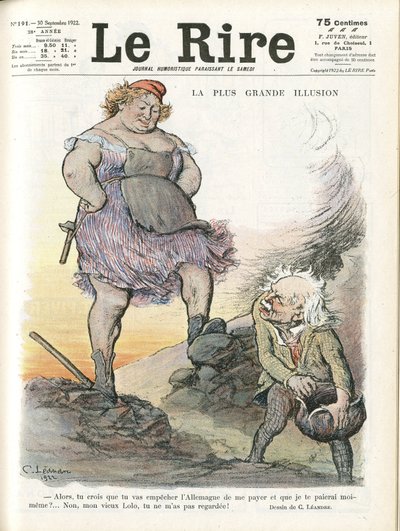 Illustration von Charles Leandre für das Cover von Le Rire, 30/09/22 von Charles Leandre
