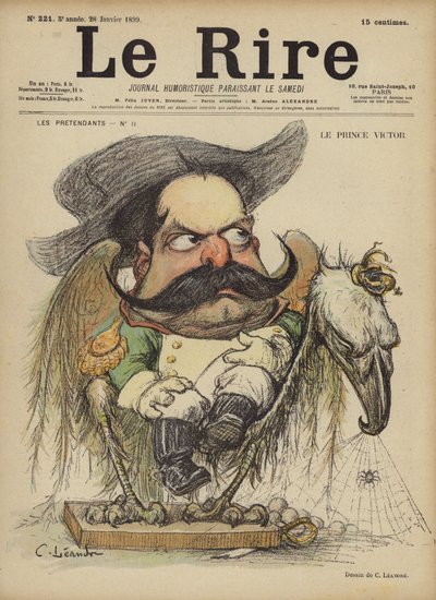 Le Prince Victor, Illustration für Le Rire von Charles Leandre