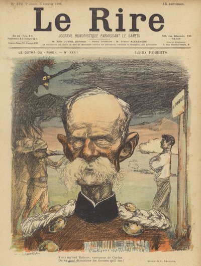 Lord Roberts, Illustration für Le Rire von Charles Leandre