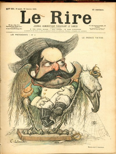 Das Lachen, satirisch in Farben von Charles Leandre