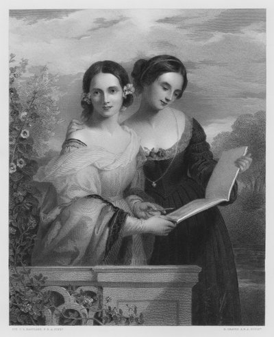 Die Schwestern, nach dem Bild in der Königlichen Sammlung (Gravur) von Charles Lock (after) Eastlake