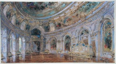 Bankettsaal im Königlichen Palast von Laeken, ca. 1910 von Charles Louis Girault
