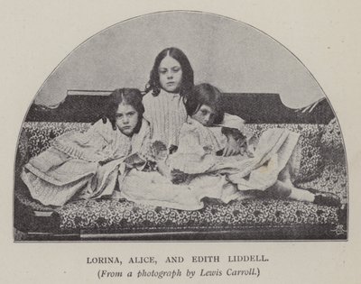 Lorina, Alice und Edith Liddell (s/w Foto) von Charles Lutwidge Dodgson