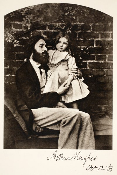 Arthur Hughes und seine Tochter Agnes, 12. Oktober 1863 von Charles Lutwidge Dodgson