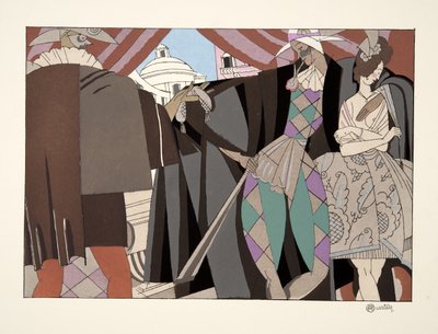 Comedie Italienne, aus Sports & Divertissements, veröffentlicht 1914 von Charles Martin