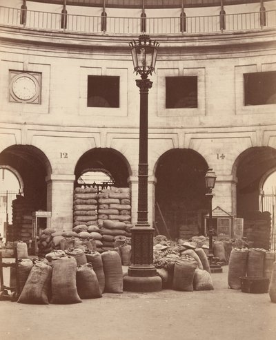 Halle aux Blés (Innenansicht) von Charles Marville