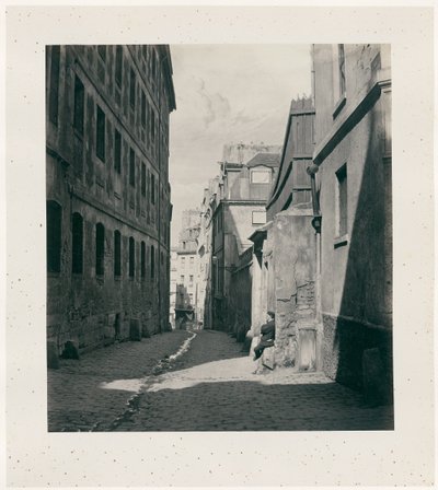 Rue Chartière (Sackgasse Chartière) von der Rue de Reims von Charles Marville