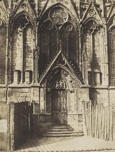 Die Rote Tür, Nordportal der Kathedrale Notre-Dame, Paris von Charles Marville