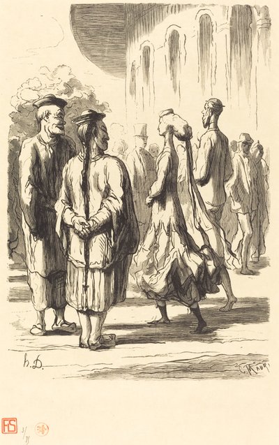 Weltausstellung: Wer sind die Chinesischsten? von Charles Maurand after Honoré Daumier