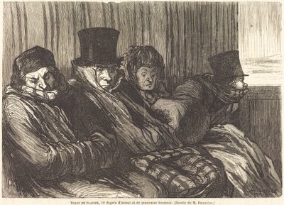 Vergnügungszug von Charles Maurand after Honoré Daumier