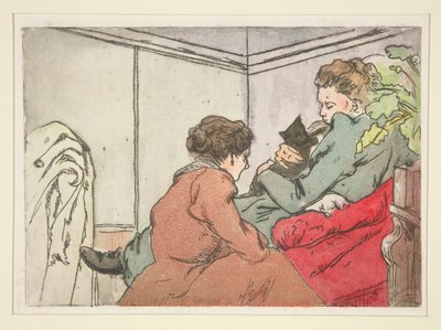 Frau mit Katze von Charles Maurin