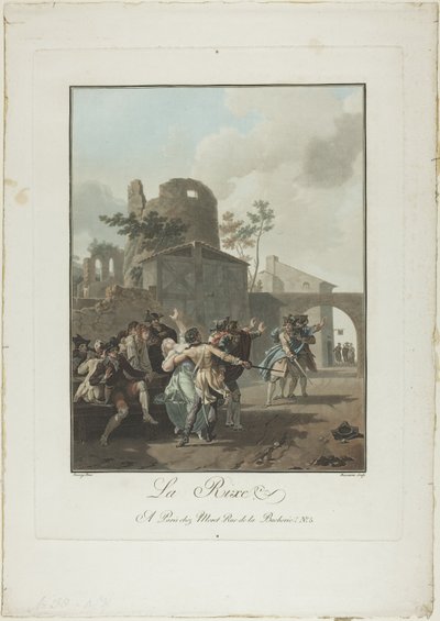 Die Schlägerei von Charles Melchior Descourtis