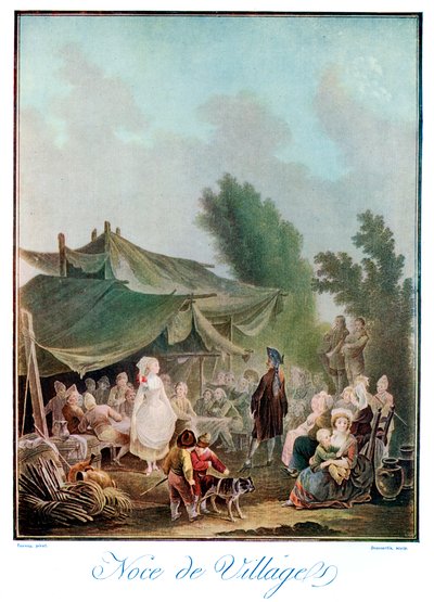 Noce de Village, 18. Jahrhundert 1910 von Charles Melchior Descourtis