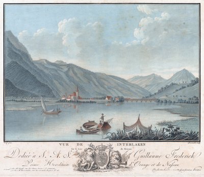 Ansicht von Interlaken, um 1787 von Charles Melchior Descourtis