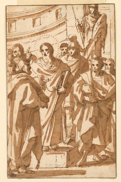 St. Paul predigt auf dem Areopag in Athen von Charles Mellin