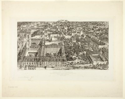 Collège Henry IV (oder Lycée Napoléon), Paris von Charles Meryon