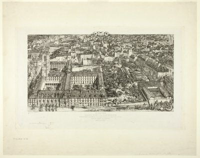 Collège Henry IV (oder Lycée Napoléon), Paris von Charles Meryon