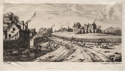 Eingang zum Faubourg, Saint-Marceau, Paris, 1850 von Charles Meryon