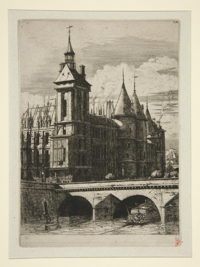 Der Uhrturm, Paris von Charles Meryon