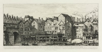Teil der Stadt Paris am Ende des siebzehnten Jahrhunderts von Charles Meryon