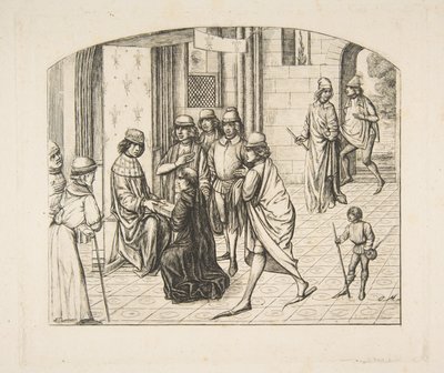 Präsentation von Valerius Maximus an König Ludwig XI. von Charles Meryon