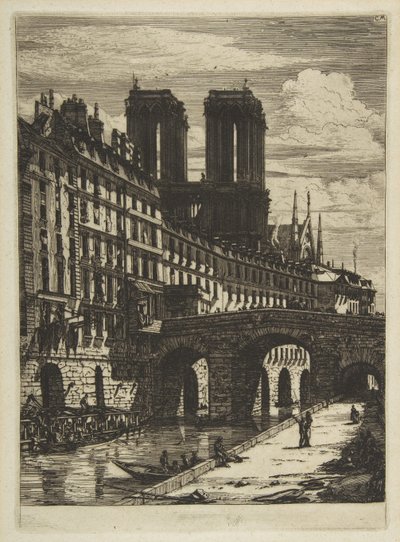 Die Petit Pont, Paris von Charles Meryon