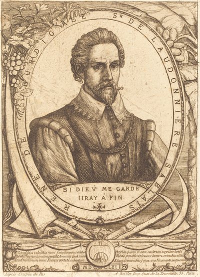 René Laudonnière Sablais (De Burdigale) von Charles Meryon after Crispijn de Passe I